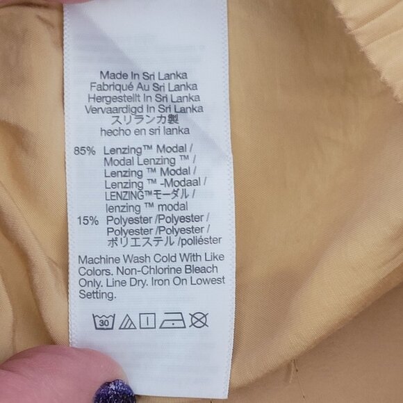 Madewell The Carley Wide-Leg Pant in Softdrape Womens Size M Desert Dune - Picture 5 of 6